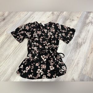 Sienna Sky Black Floral Blouse